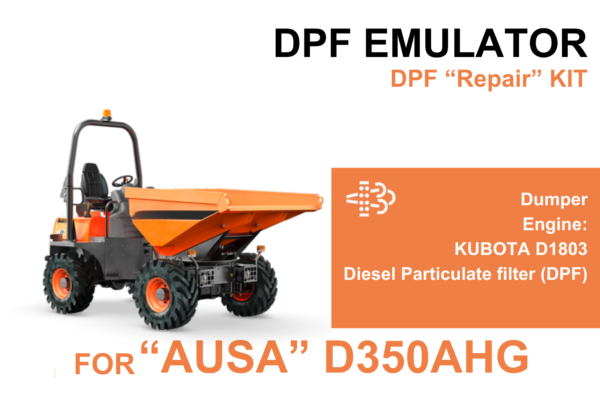 DPF Delete Kit for "AUSA D350AHG" – Kubota D1803 Engine
