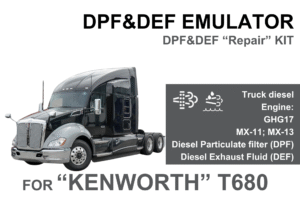 DPF, DEF & SCR Fix Kit – Emulator for "Kenworth" T680 GHG17