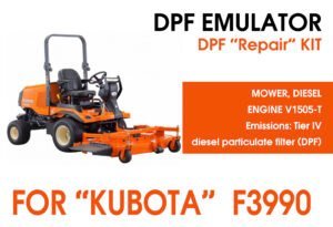 DPF repair KIT for "KUBOTA" F3990 Mower