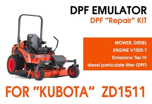DPF repair KIT for "KUBOTA" ZD1511 Mower