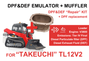 DEF&DPF "Repair" Kit for "Takeuchi" TL12 V2 + Muffler