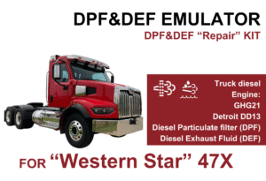 DPF & DEF Delete Kit for "Western Star" 47X – Detroit DD13 GHG21
