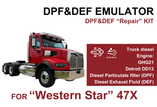 DPF & DEF Delete Kit for "Western Star" 47X – Detroit DD13 GHG21