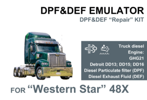 DPF & DEF Delete Kit for "Western Star" 48X – Detroit DD13/DD15/DD16 GHG21