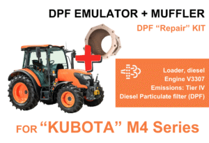 DPF "Repair" Kit for "Kubota" M4 Series + Muffler