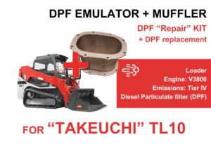 DPF "Repair" Kit for "Takeuchi" TL10 + Muffler
