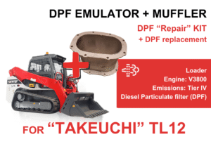 DPF "Repair" Kit for "Takeuchi" TL12 + Muffler (without DEF)